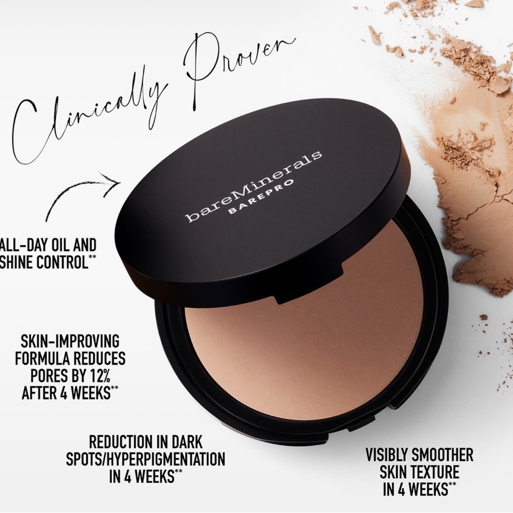 bareMinerals 24HR Skin Perfecting Talc Free Powder Foundation Deep 50 Cool - Picture 4 of 9